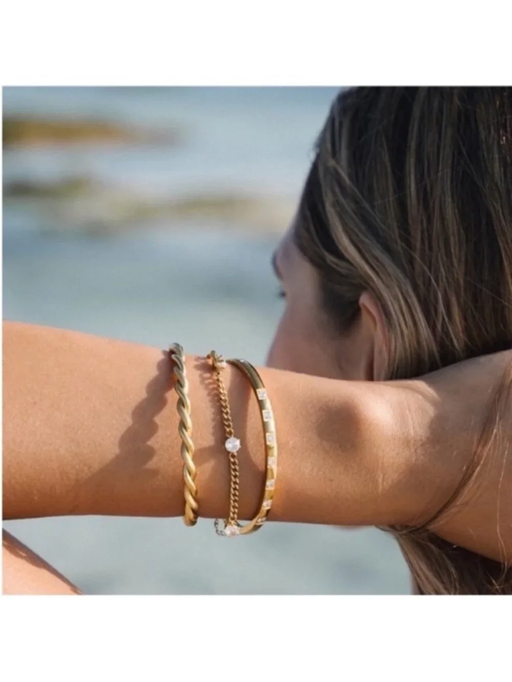 New! Anthropologie Gold Braided Cuff Bracelet NWOT